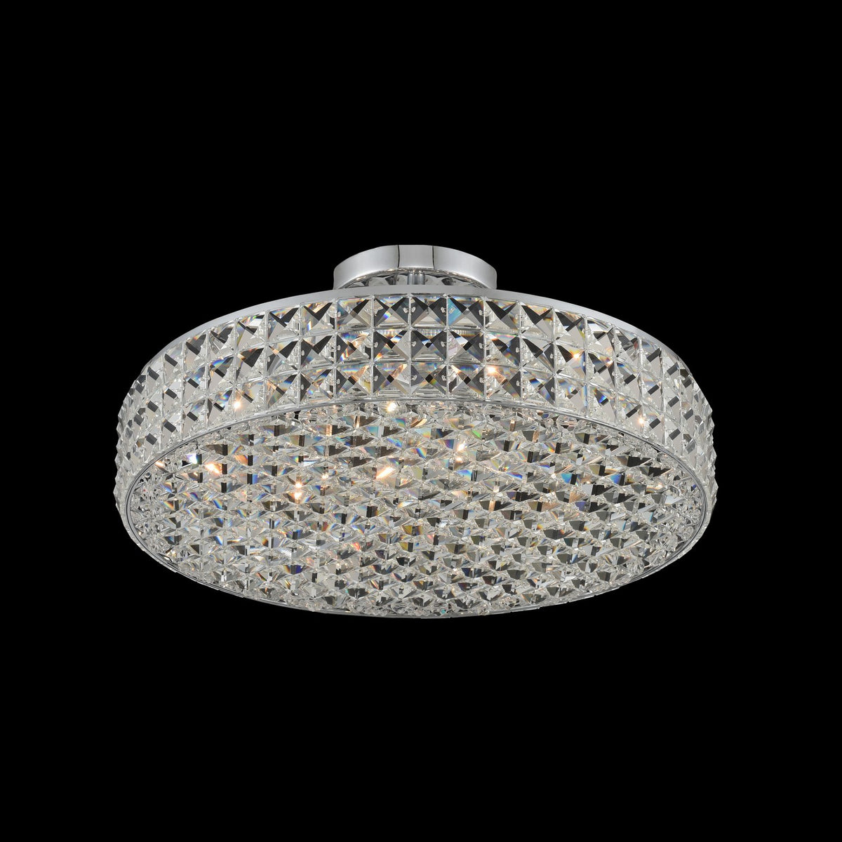 Allegri Crystal Loro Semi-Flush Mount