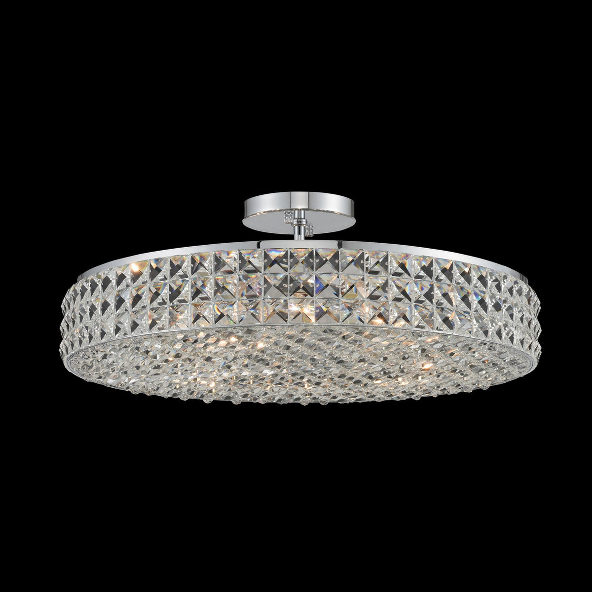 Allegri Crystal Loro Semi-Flush Mount