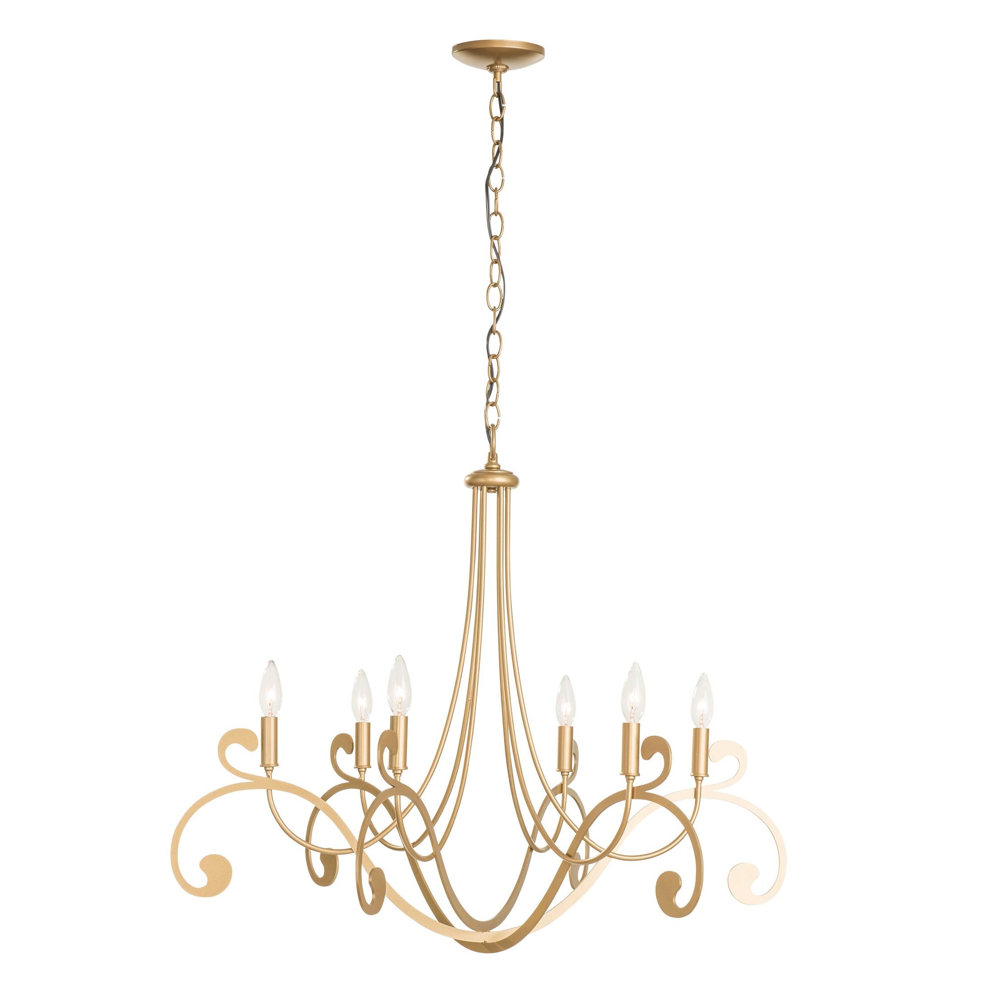 Hubbardton Forge Bella 6 Arm Chandelier 