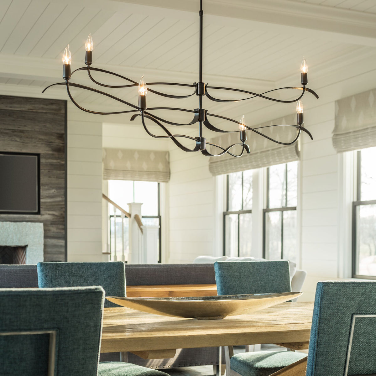 Hubbardton Forge Willow 6 Light Large Pendant