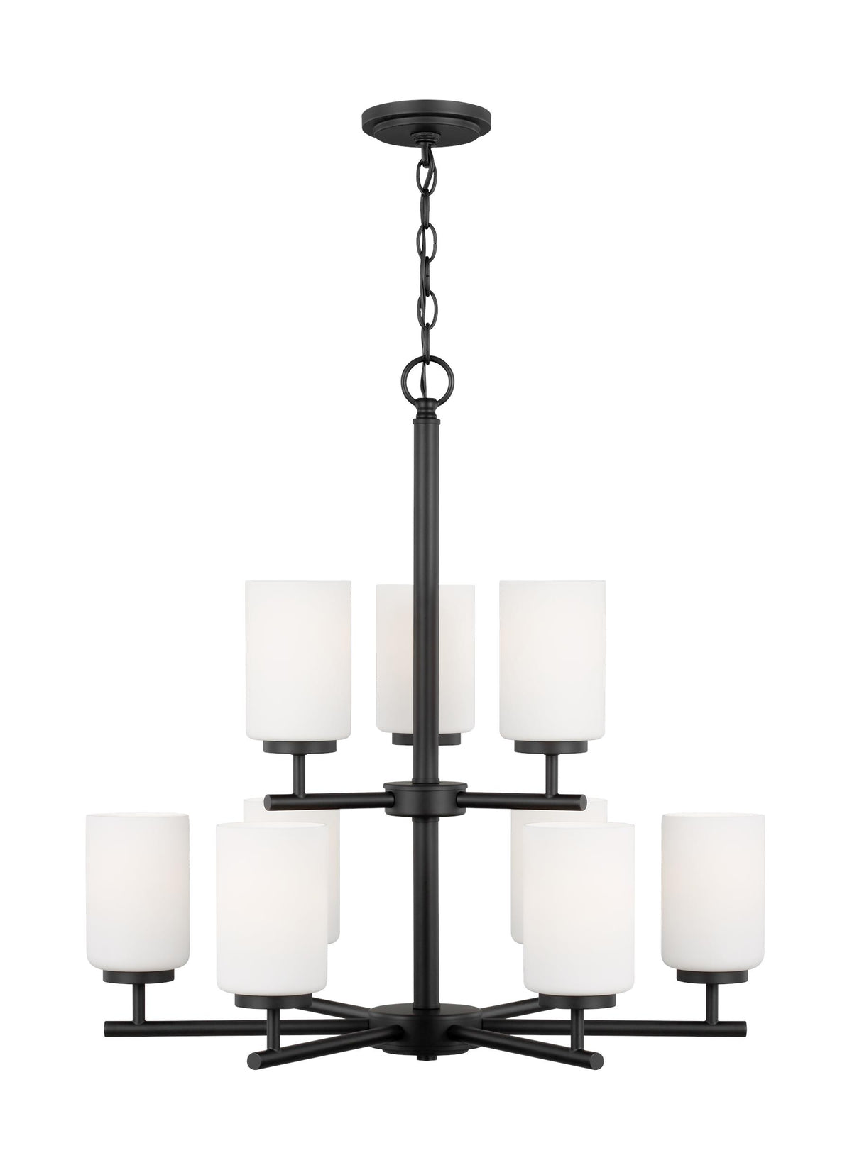 Generation Lighting, Oslo Nine Light Chandelier