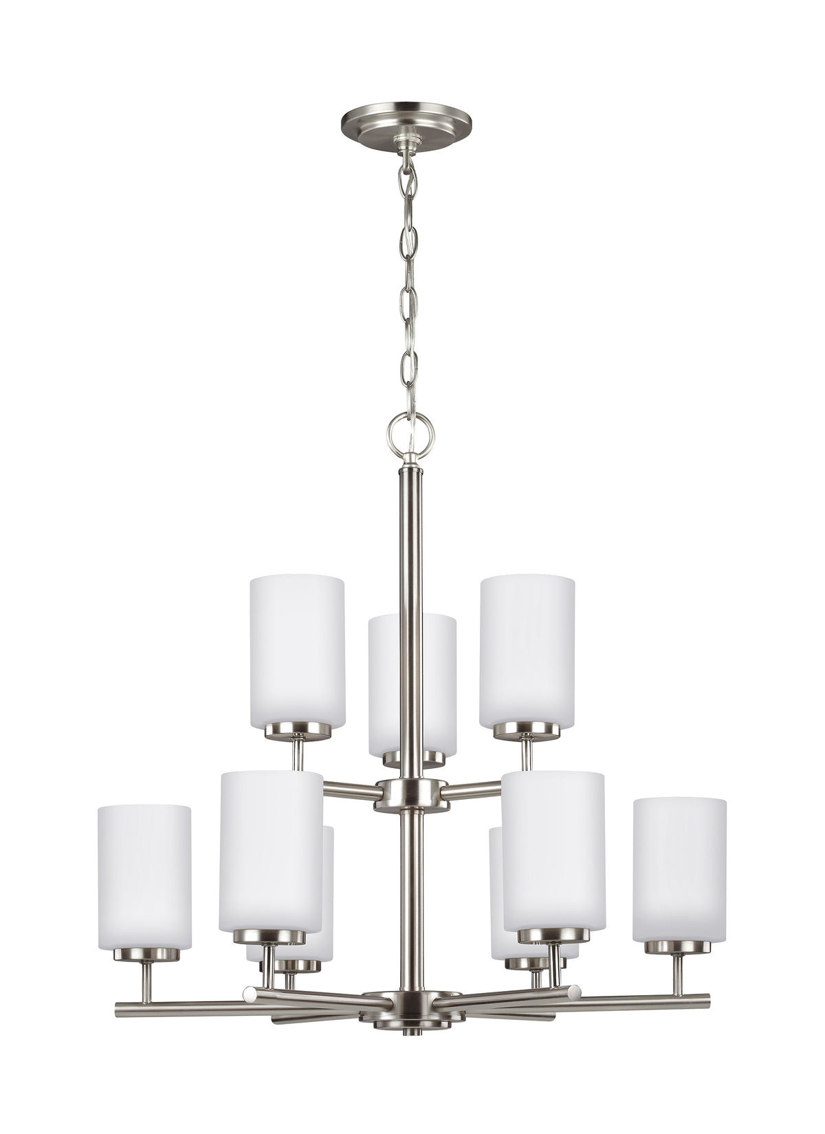 Generation Lighting, Oslo Nine Light Chandelier