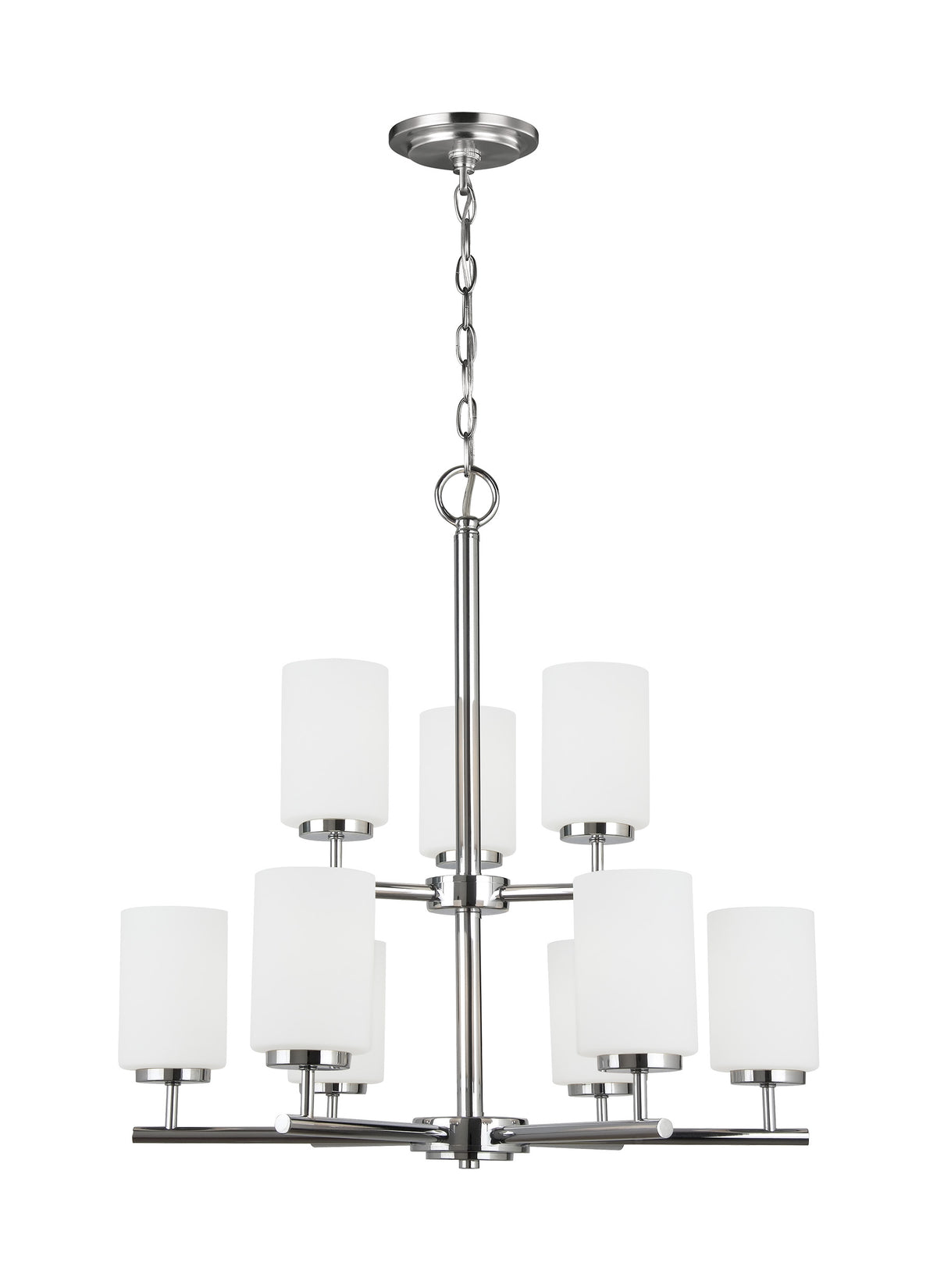 Generation Lighting, Oslo Nine Light Chandelier