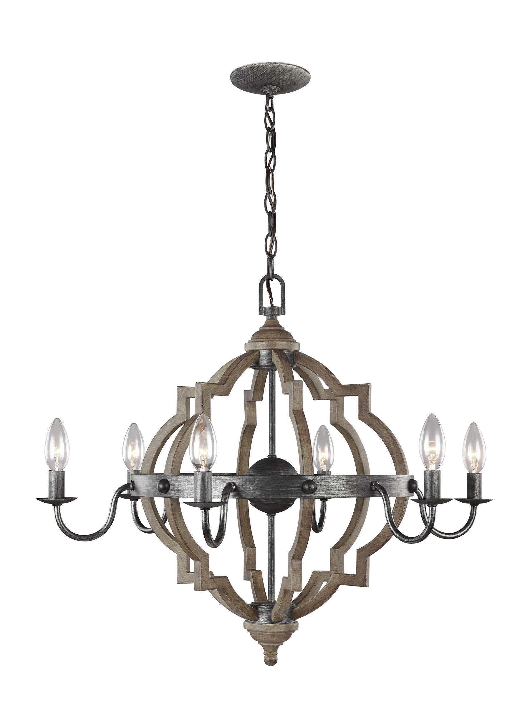 Socorro Six Light Chandelier Sea Gull Collection