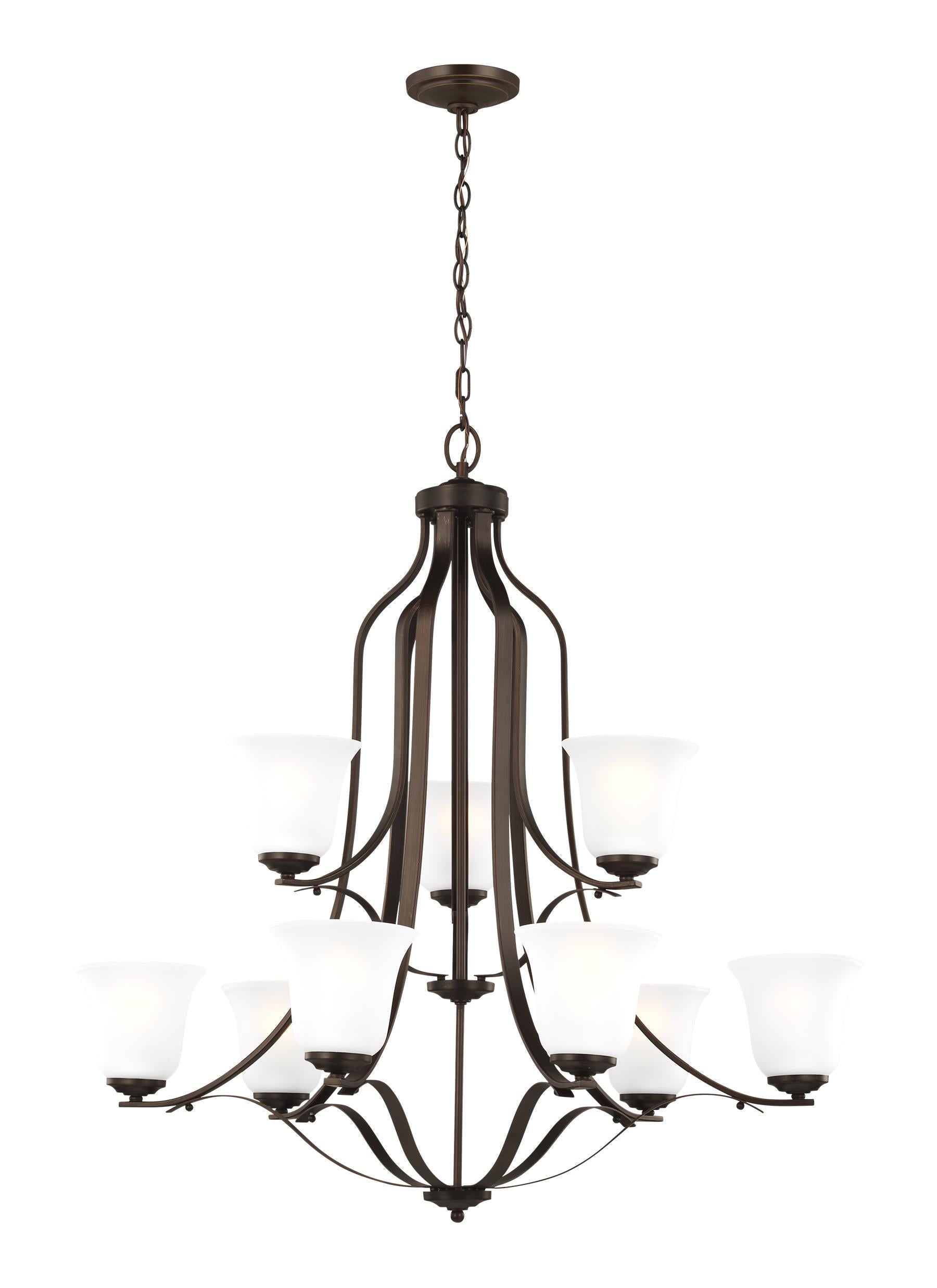 Emmons Nine Light Chandelier Sea Gull Collection