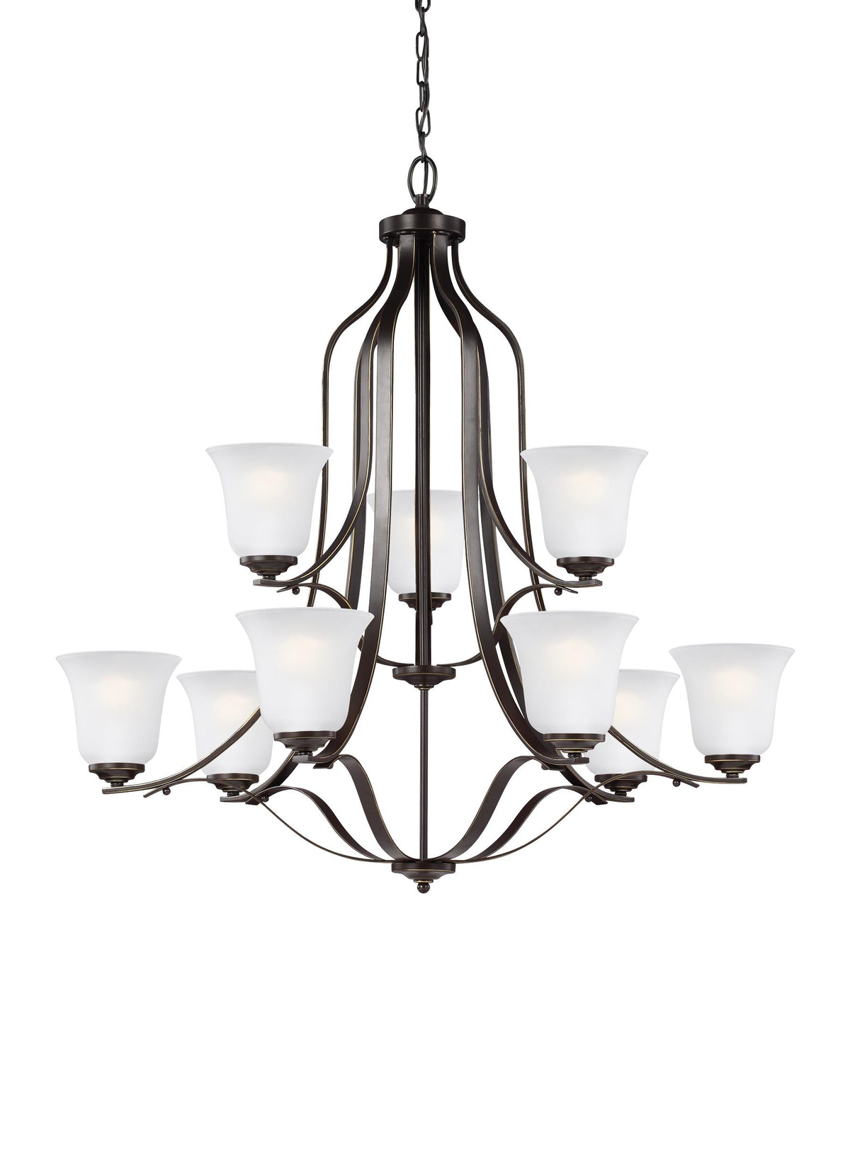 Emmons Nine Light Chandelier Sea Gull Collection