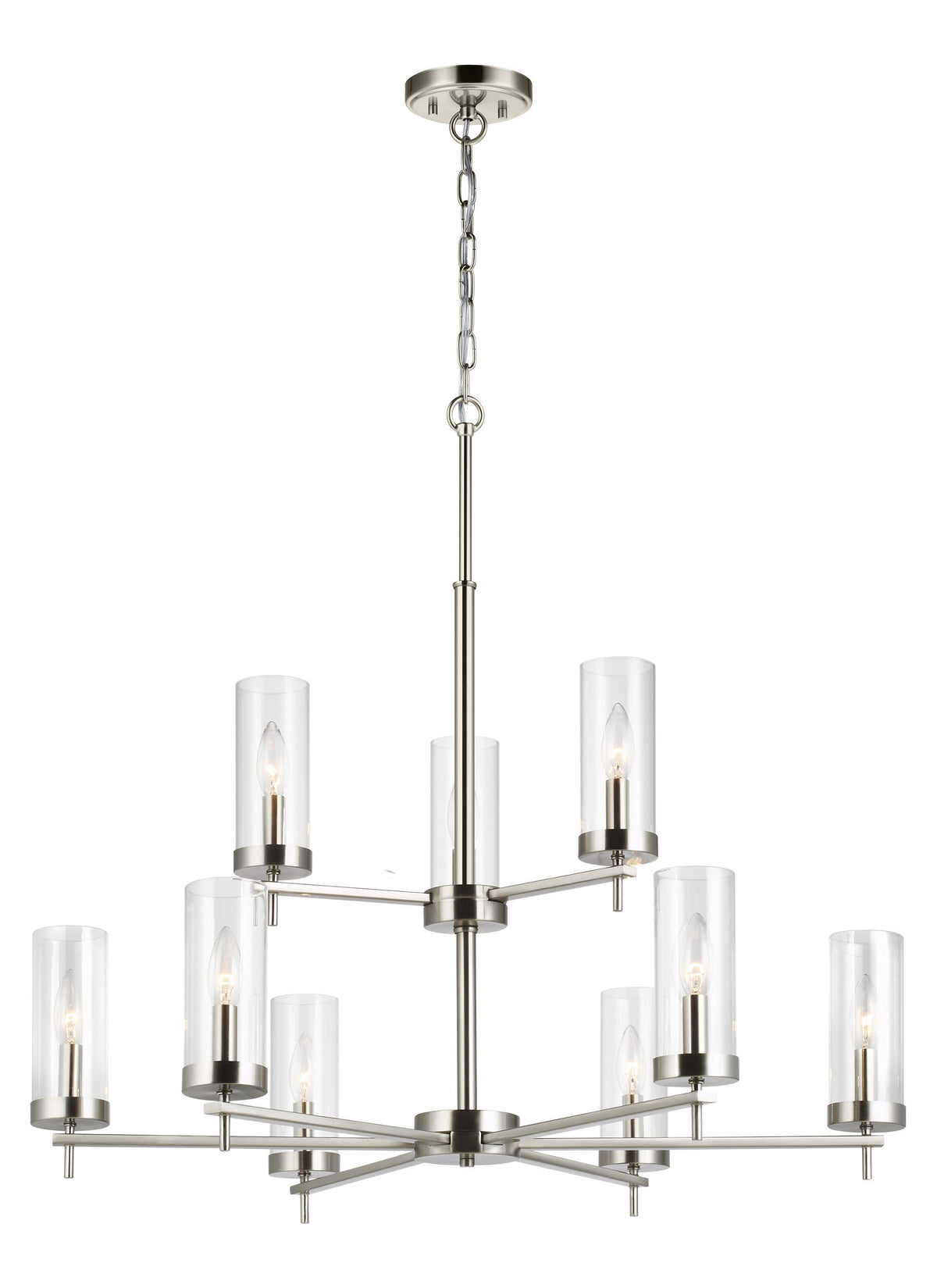 Zire Nine Light Chandelier Sea Gull Collection