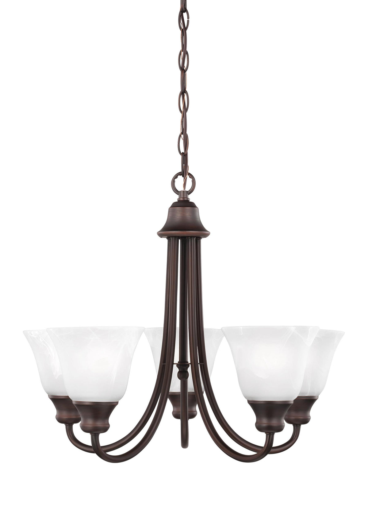 Generation Lighting, Windgate Five Light Chandelier, Bronze 