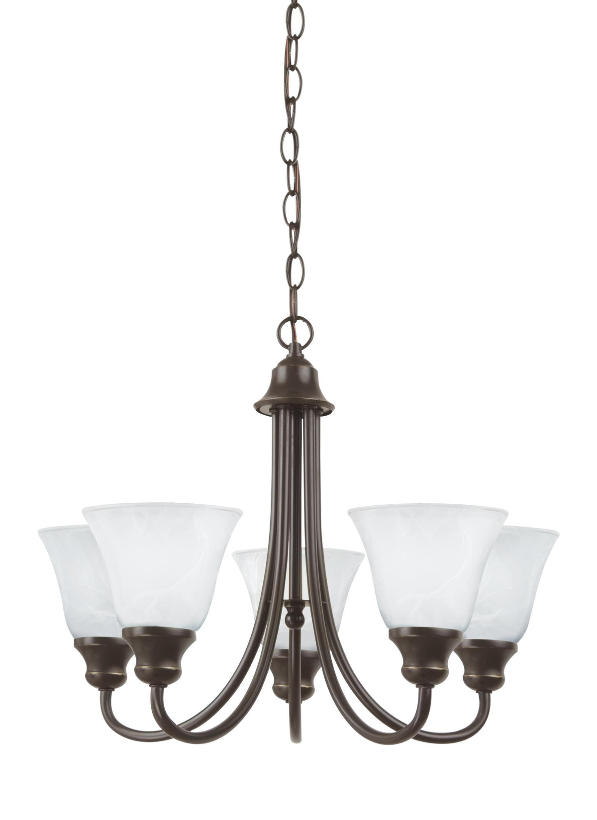 Generation Lighting, Windgate Five Light Chandelier, Heirloom Bronze