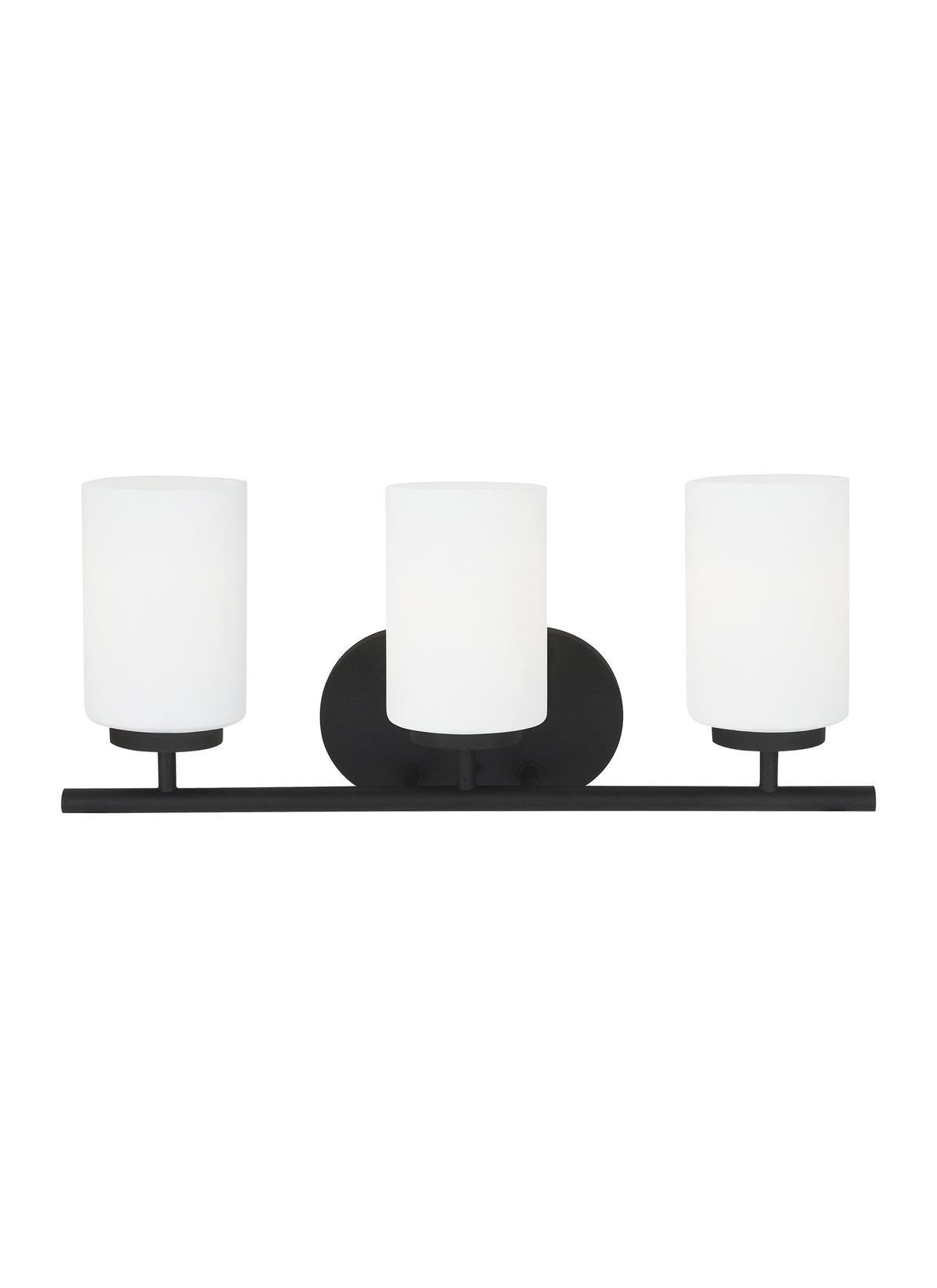 Generation Lighting, Oslo Three Light Wall / Bath, Midnight Black