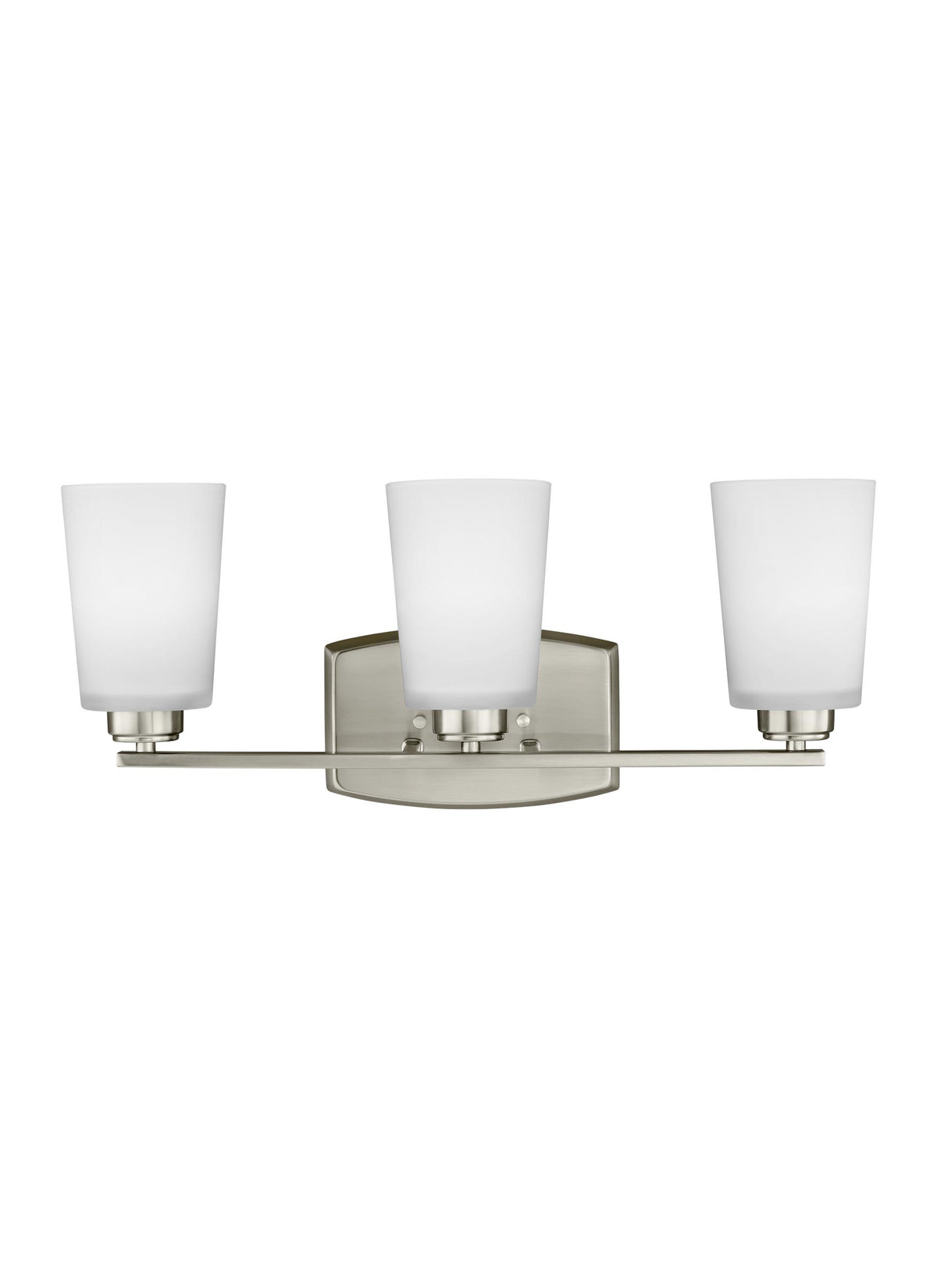 Generation Lighting, Franport Three Wall Light, Brushed Nickel 