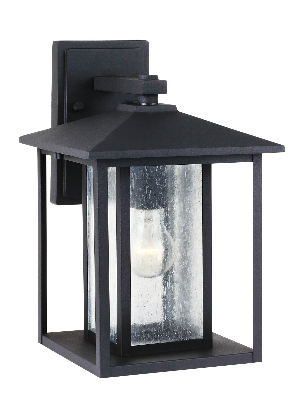 Generation Lighting, Hunnington  Outdoor Wall Lantern, Black