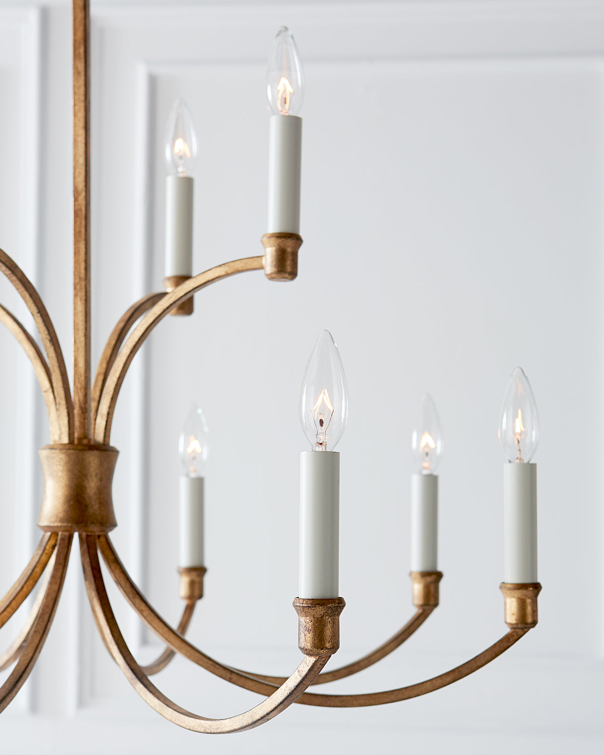 Generation Lighting, Westerly Chandelier, Antique Gild
