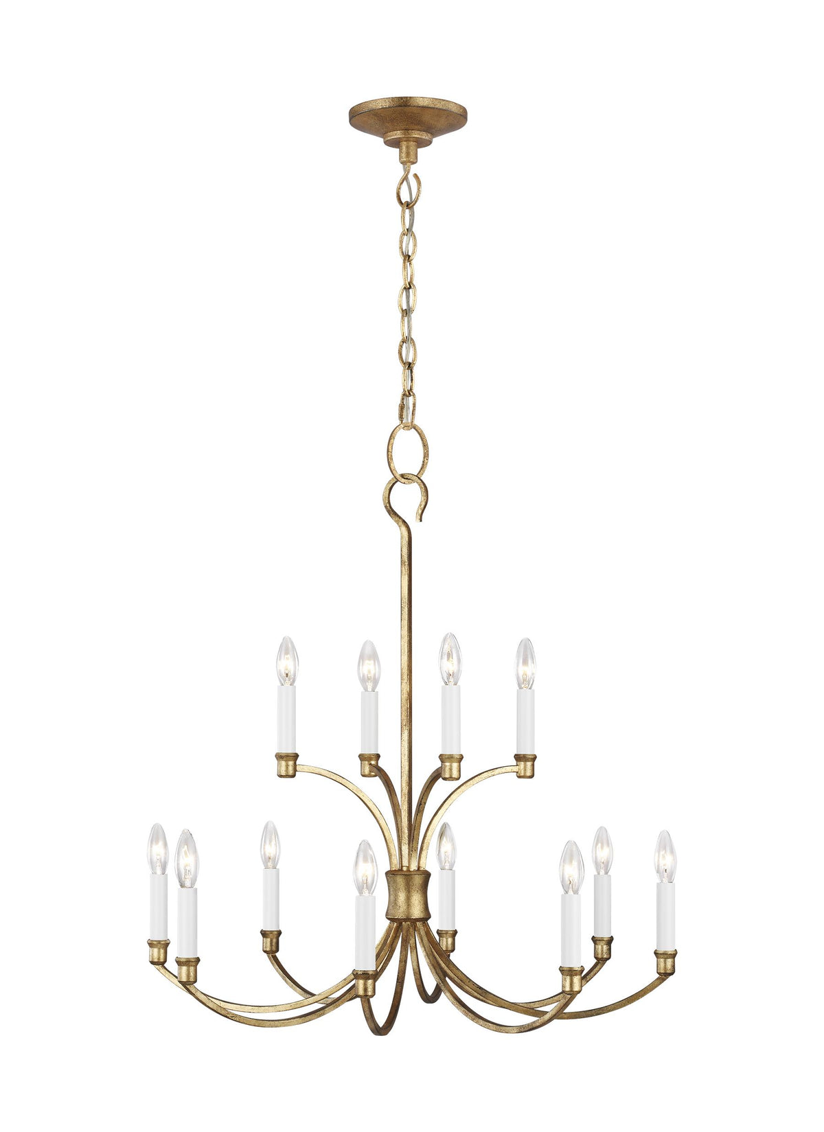 Generation Lighting, Westerly Chandelier, Antique Gild