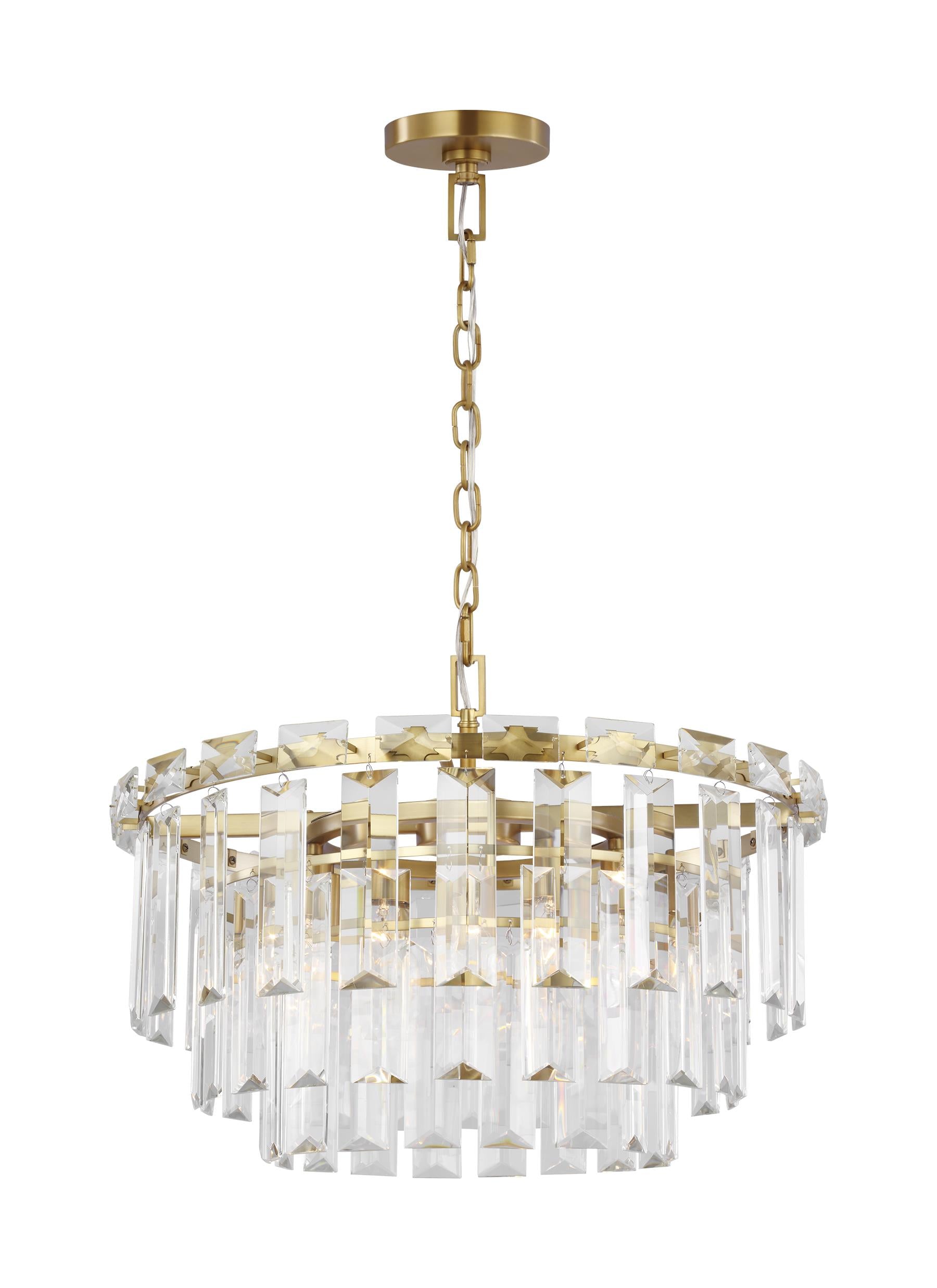 Generation Lighting Arden Chandelier Burnished Brass