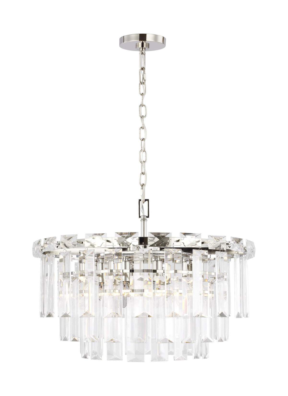 Generation Lighting, Arden Chandelier, Polished Nickel