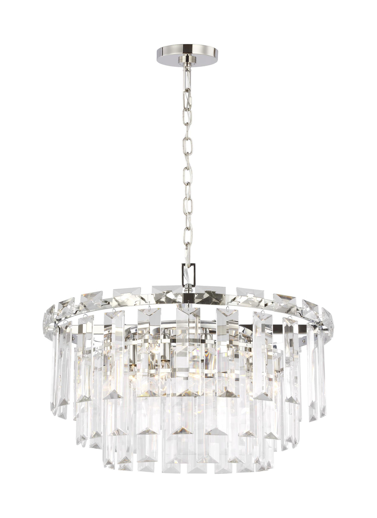 Generation Lighting Arden Chandelier Polished Nickel