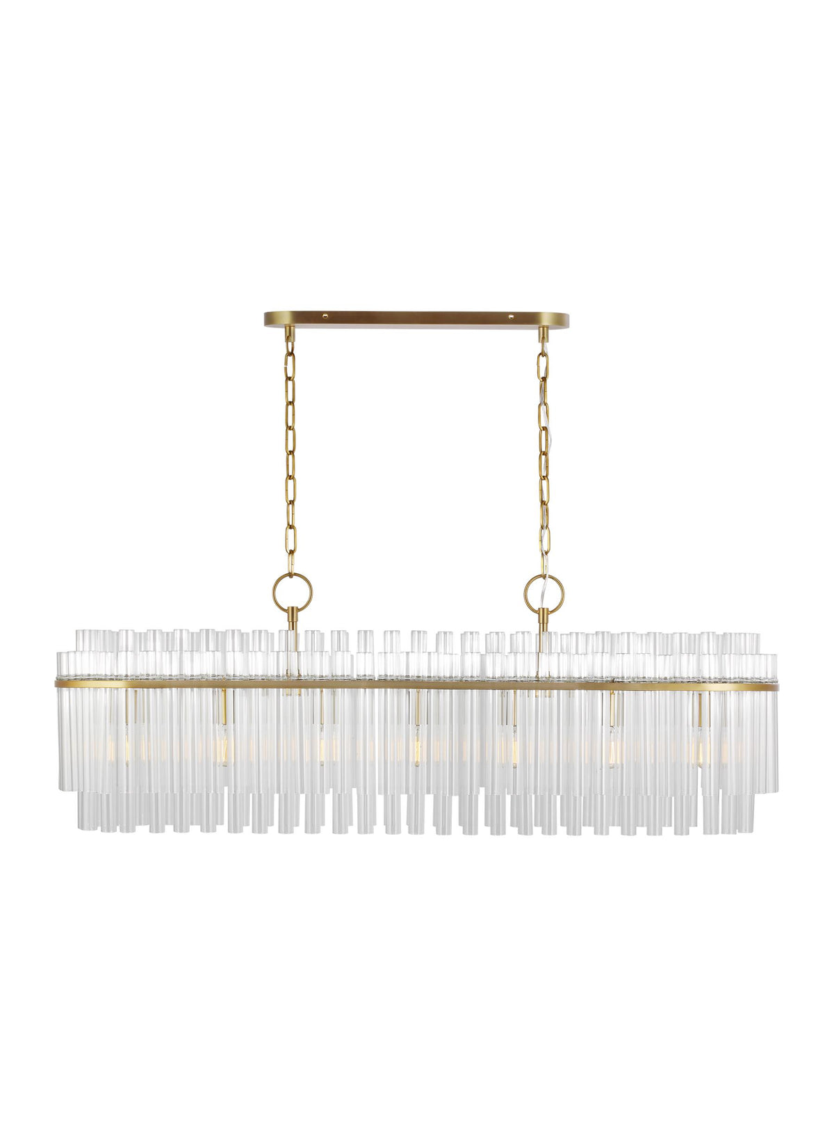 Generation Lighting, Beckett Linear Chandelier, Burnished Brass