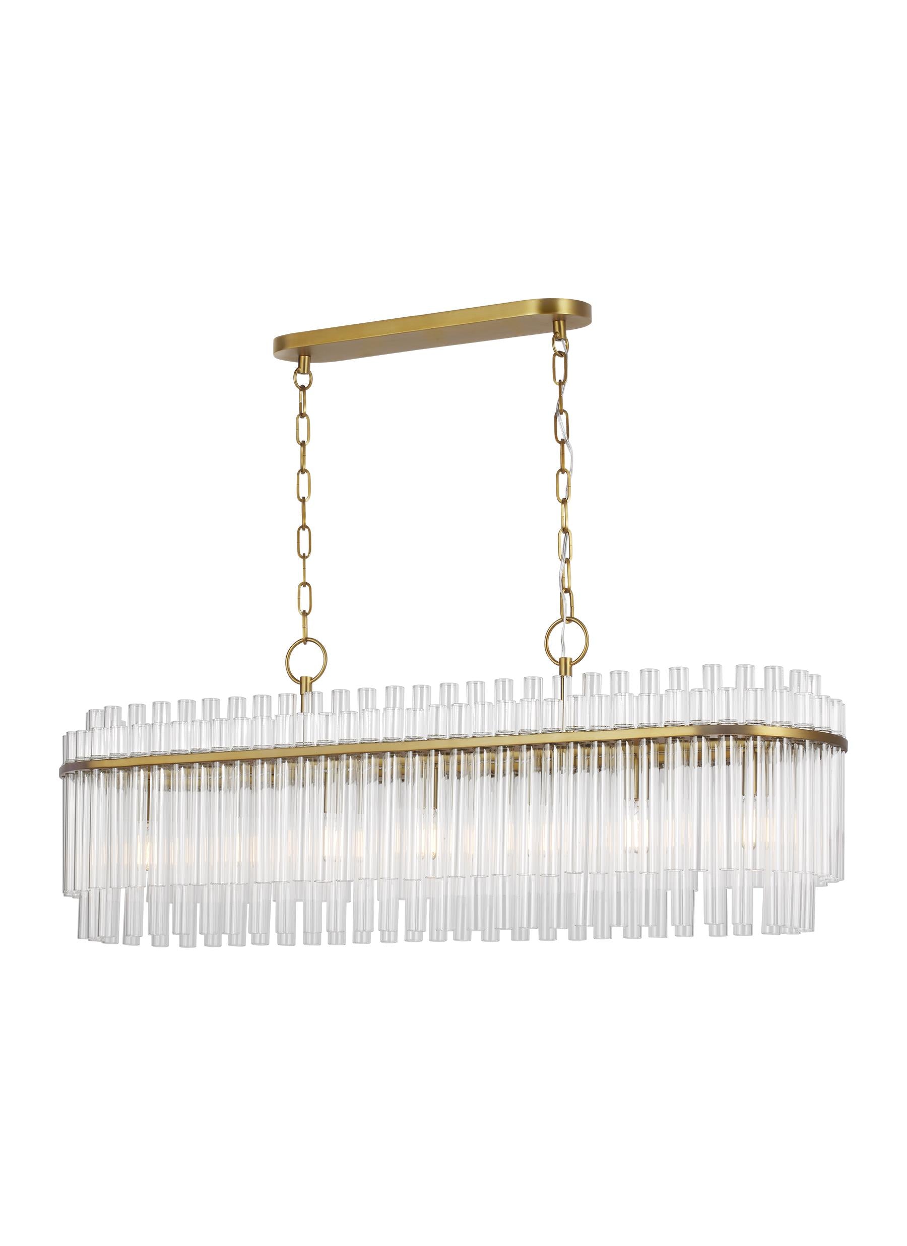 Generation Lighting, Beckett Linear Chandelier, Burnished Brass