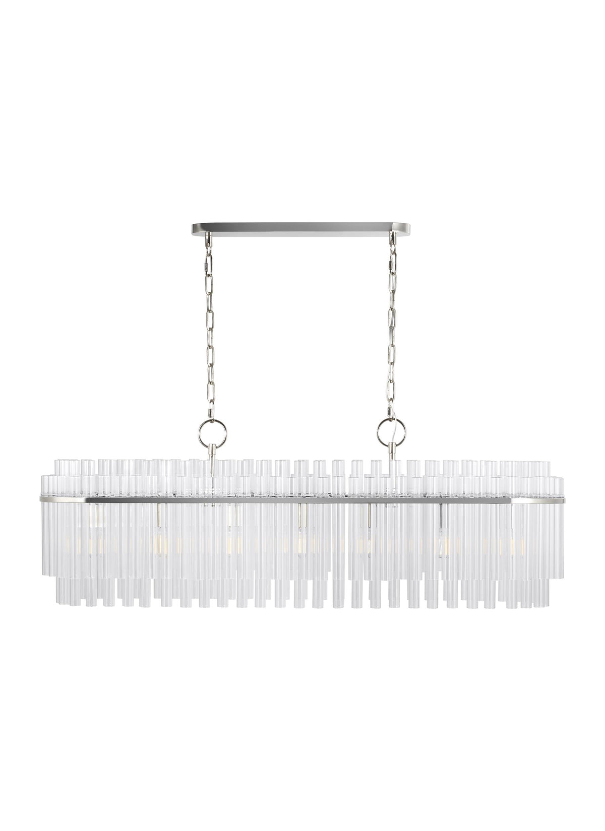 Generation Lighting, Beckett Linear Chandelier, Polished Nickel