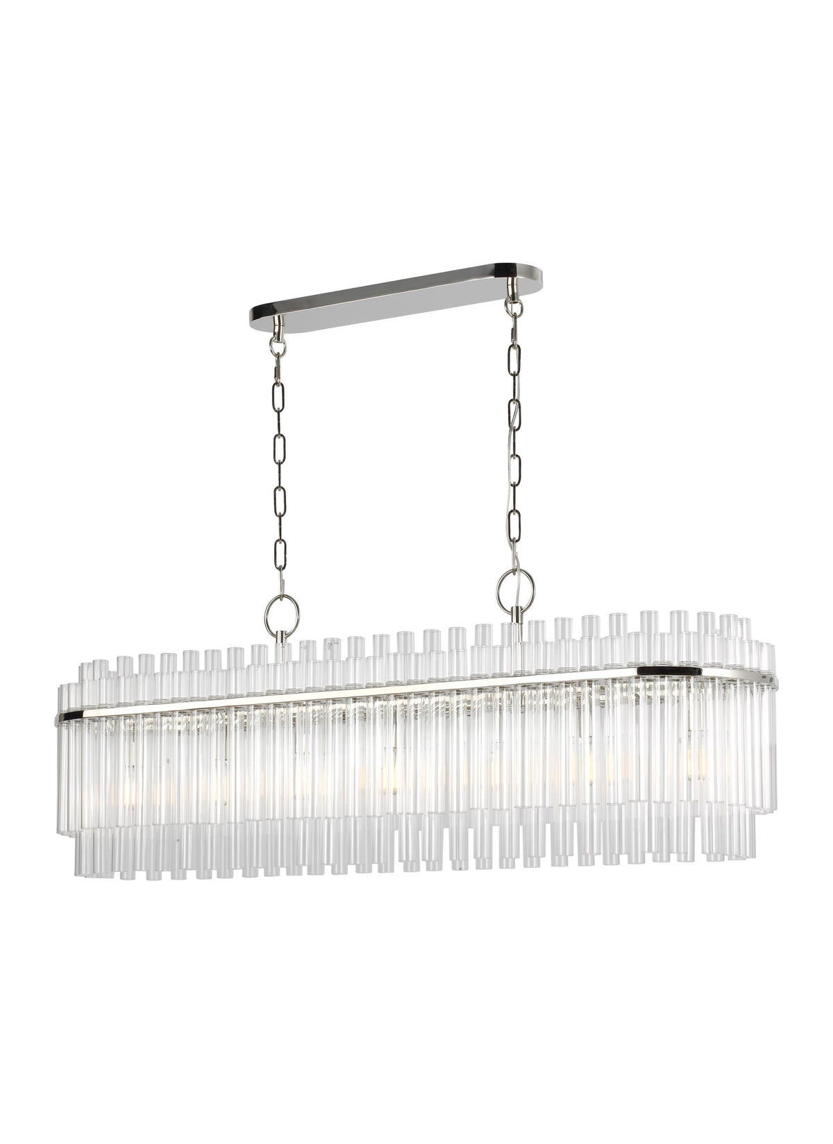 Generation Lighting, Beckett Linear Chandelier, Polished Nickel