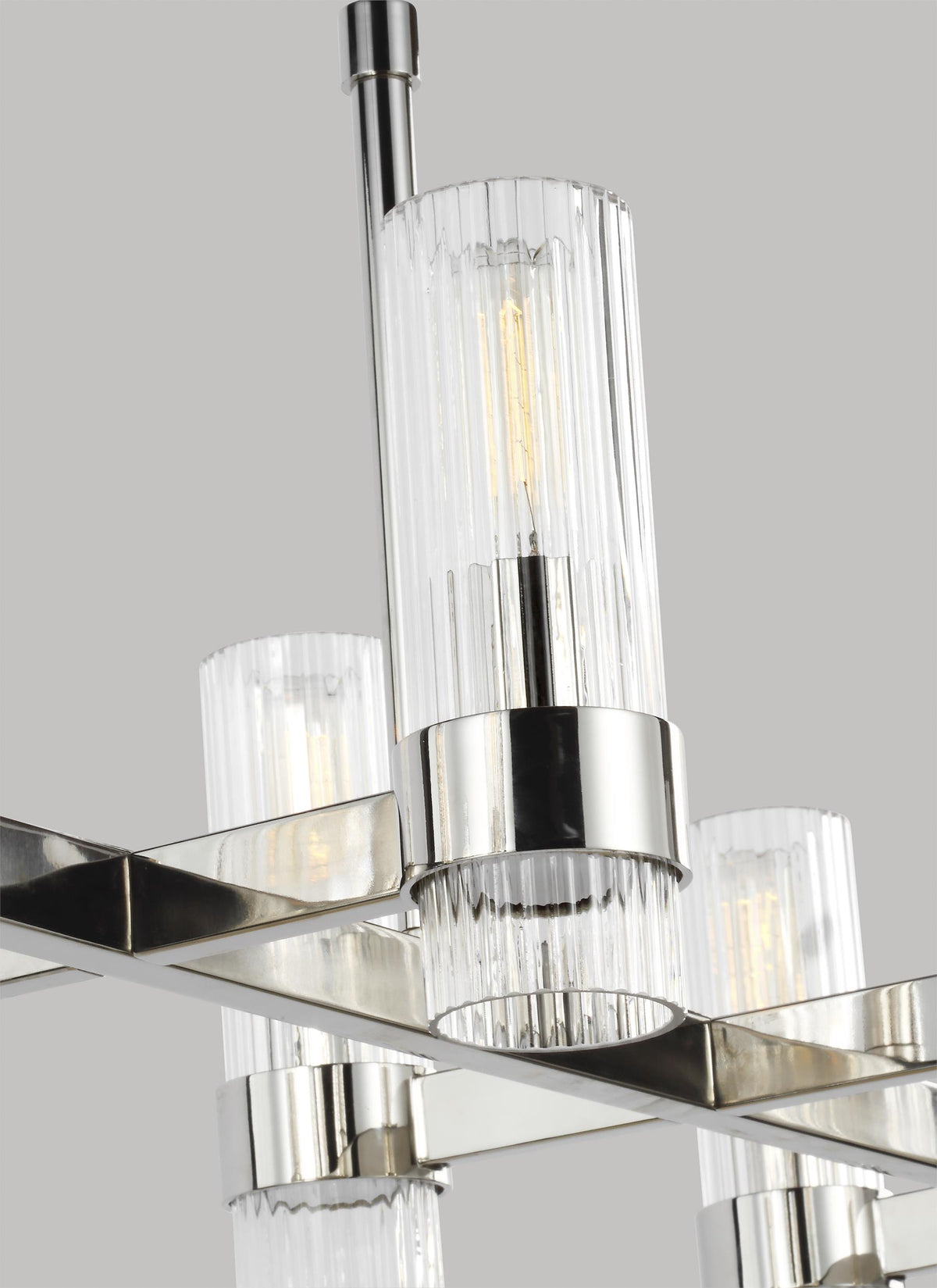 Generation Lighting, Geneva Linear Chandelier, Polished Nickel