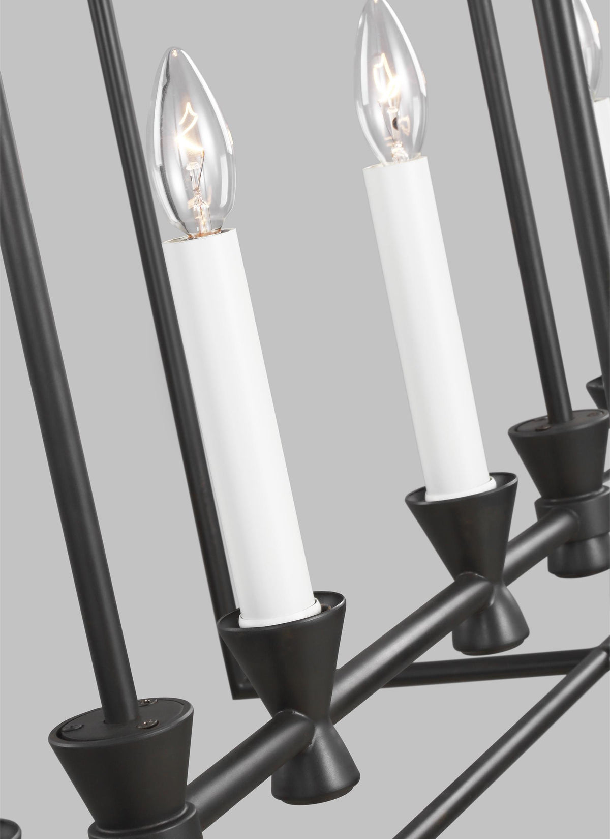 Generation Lighting, Keystone Linear Chandelier, Aged Iron