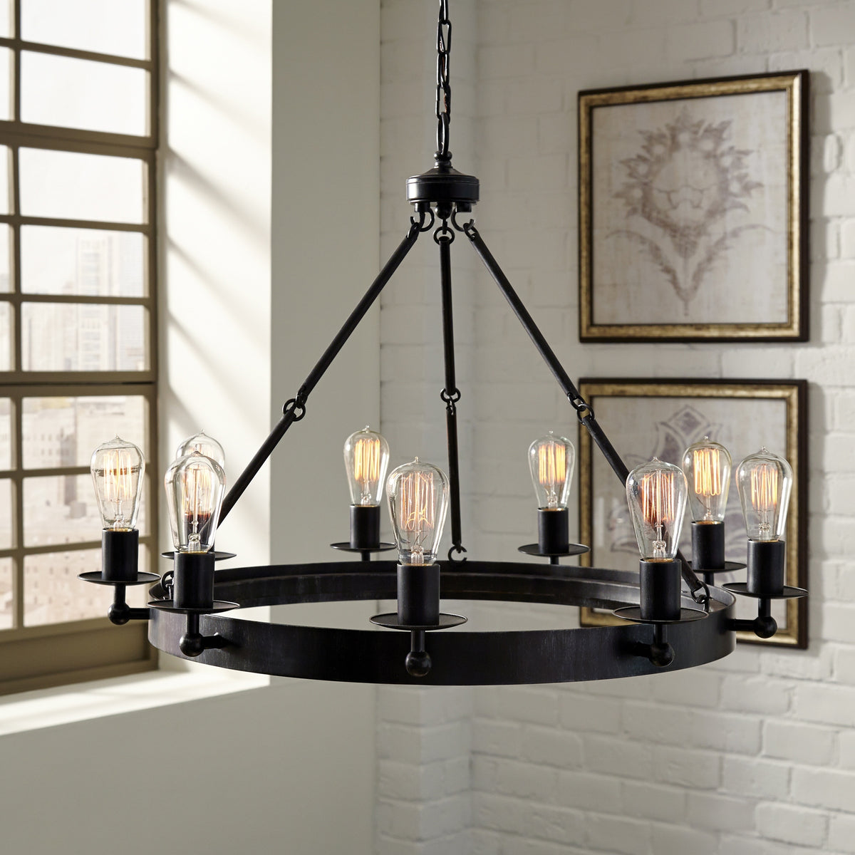 Ravenwood Manor Nine Light Chandelier Sea Gull Collection