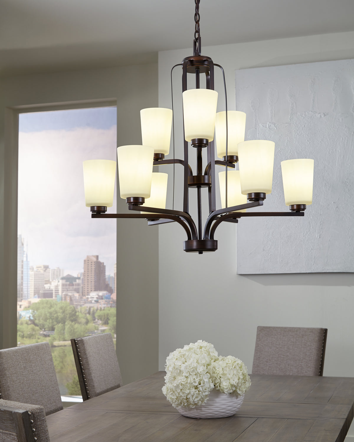 Franport Nine Light Chandelier Sea Gull Collection