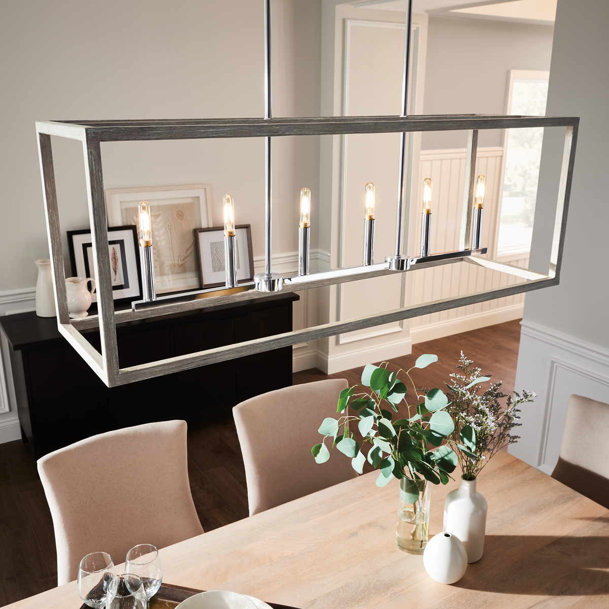 Moffet Street Six Light Island Pendant Sea Gull Collection