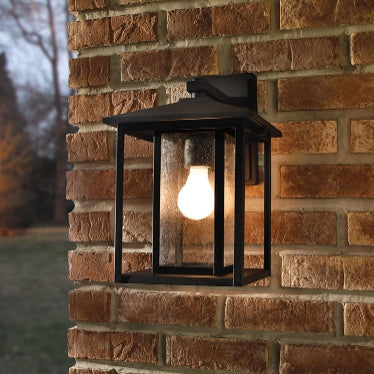 Generation Lighting, Hunnington Outdoor Wall Lantern, Black